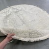 Белый Круглый Ковер Для Гостиной Медальон Дизайн 30533