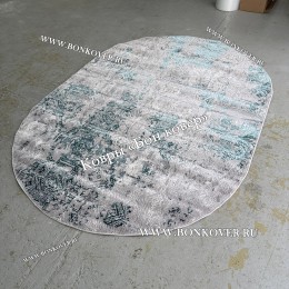 Современный Овальный Ковер для Гостиной Дизайн 04